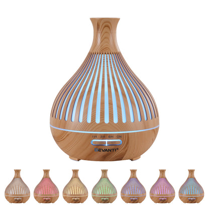 Ultrasonic Aroma Diffuser Aromatherapy 400ml LED Lights