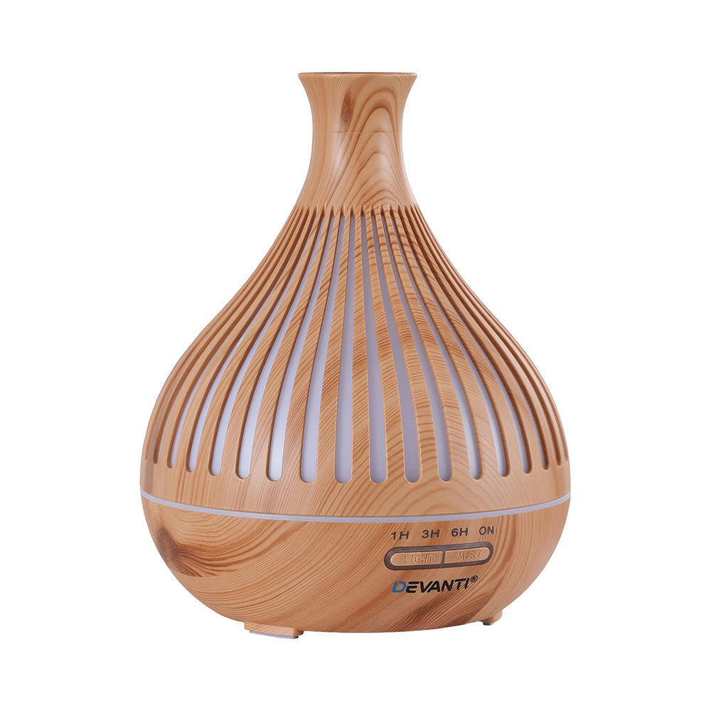 Ultrasonic Aroma Diffuser Aromatherapy 400ml LED Lights