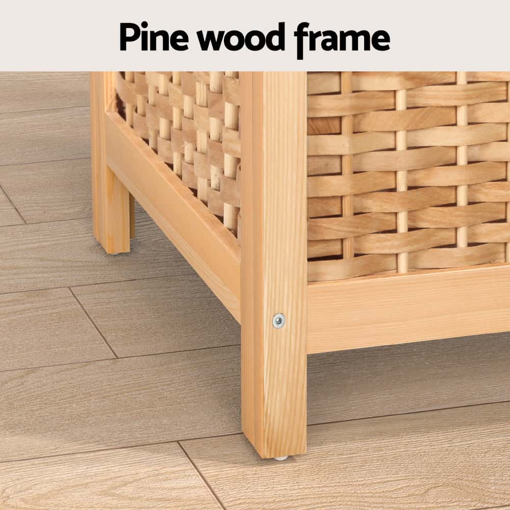 Best Laundry Hamper Bathroom Storage Cabinet Wooden Organiser Bag Clothes | Buy Online at Furniture Things Australia