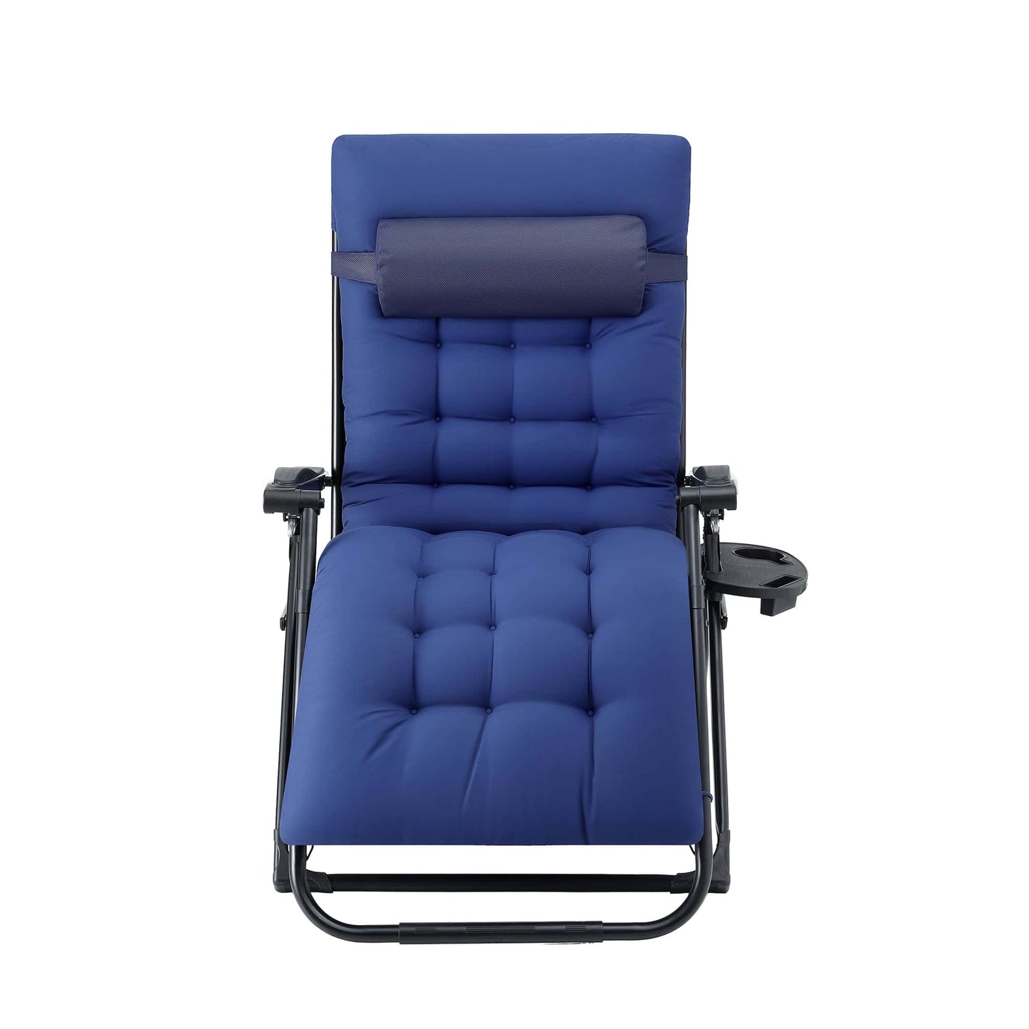 Best Sun Lounge Lounger Folding Camping Zero Gravity Chair Outdoor Furniture XL Blue | Buy Online at Furniture Things Au