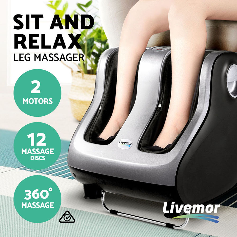 Foot Massager Shiatsu Massagers (Silver)