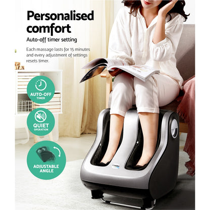 Foot Massager Shiatsu Massagers (Silver)