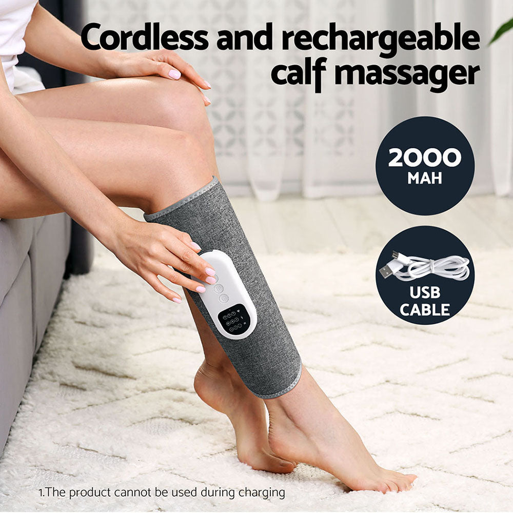 Leg Massager with Heated Air Compression Calf