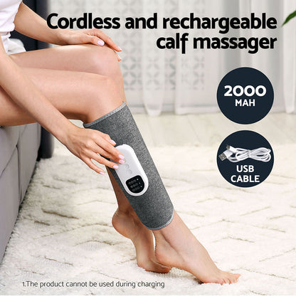 Leg Massager with Heated Air Compression Calf