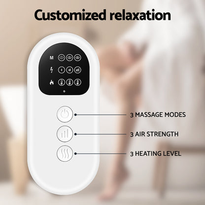 Leg Massager with Heated Air Compression Calf