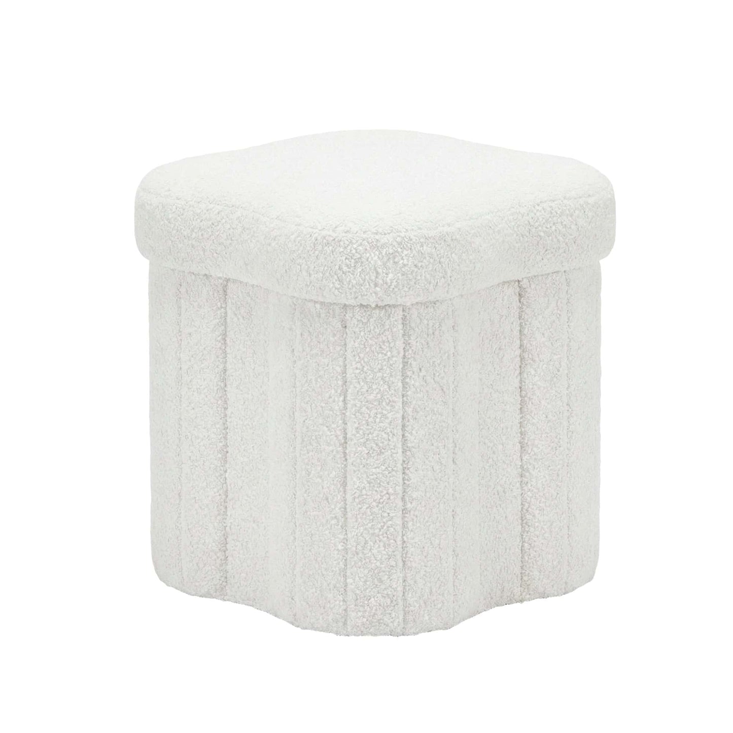 Best Storage Ottoman Foot Stool Foldable White | Buy Online at Furniture Things Australia