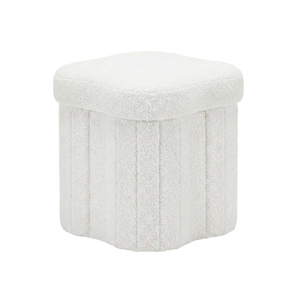 Best Storage Ottoman Foot Stool Foldable White | Buy Online at Furniture Things Australia