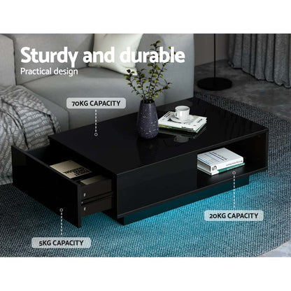 Best Coffee Table Led Lights Black | Buy Online at Furniture Things Australia