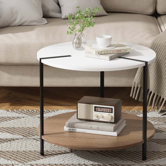 Best Coffee Table Side Table Round White Cedric | Buy Online at Furniture Things Australia
