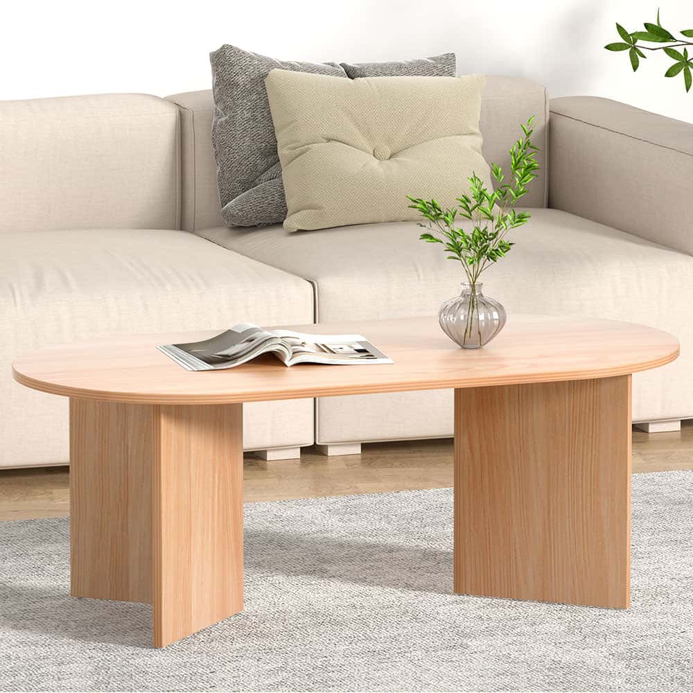 Best Coffee Table Oval 110CM Pine Alva | Buy Online at Furniture Things Australia