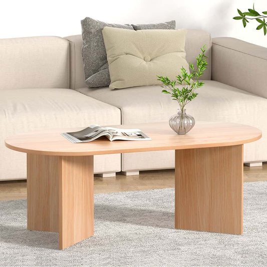 Best Coffee Table Oval 110CM Pine Alva | Buy Online at Furniture Things Australia