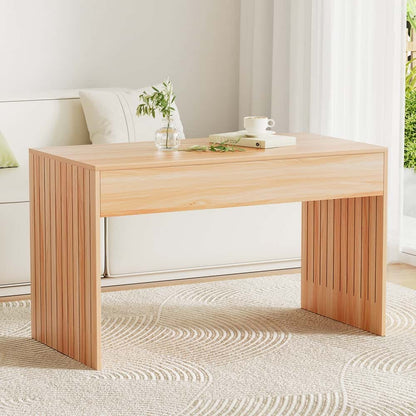 Best Coffee Table Rectangle Fluted Side 100CM | Buy Online at Furniture Things Australia