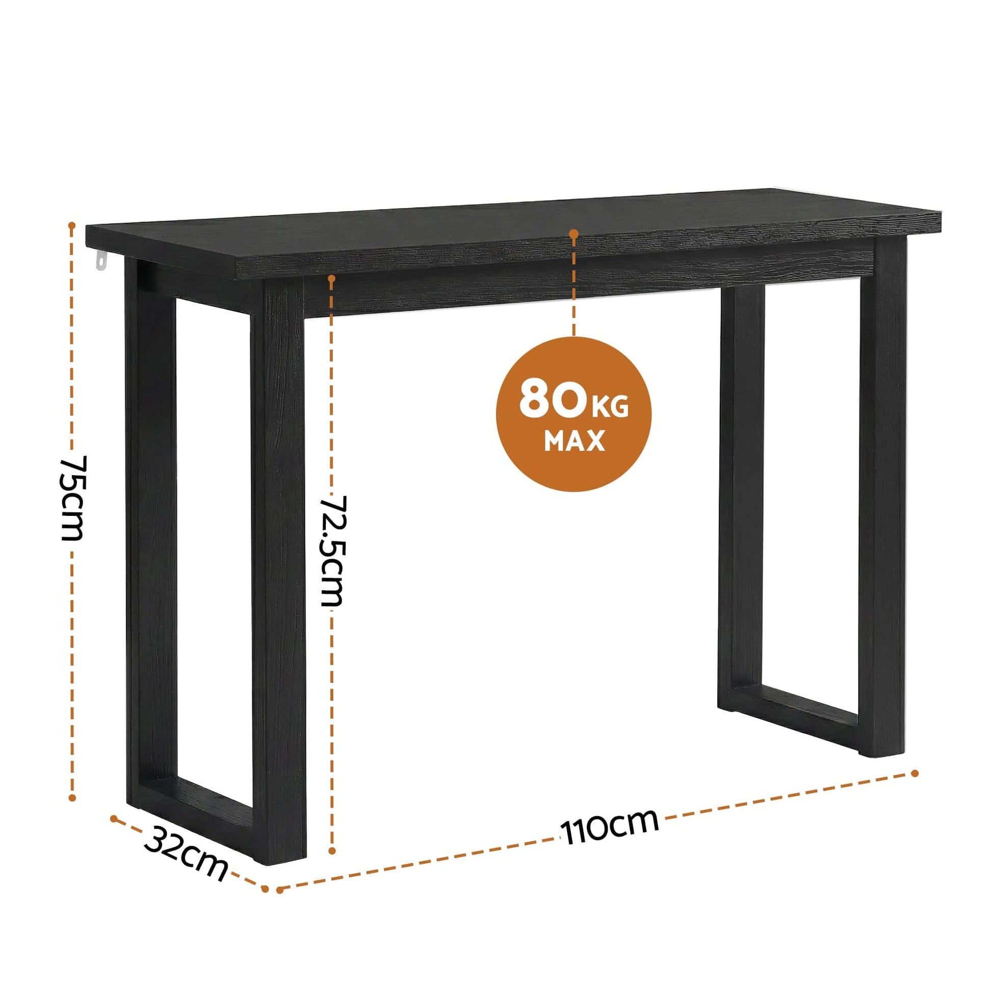 Best Console Table 110CM Black | Buy Online at Furniture Things Australia