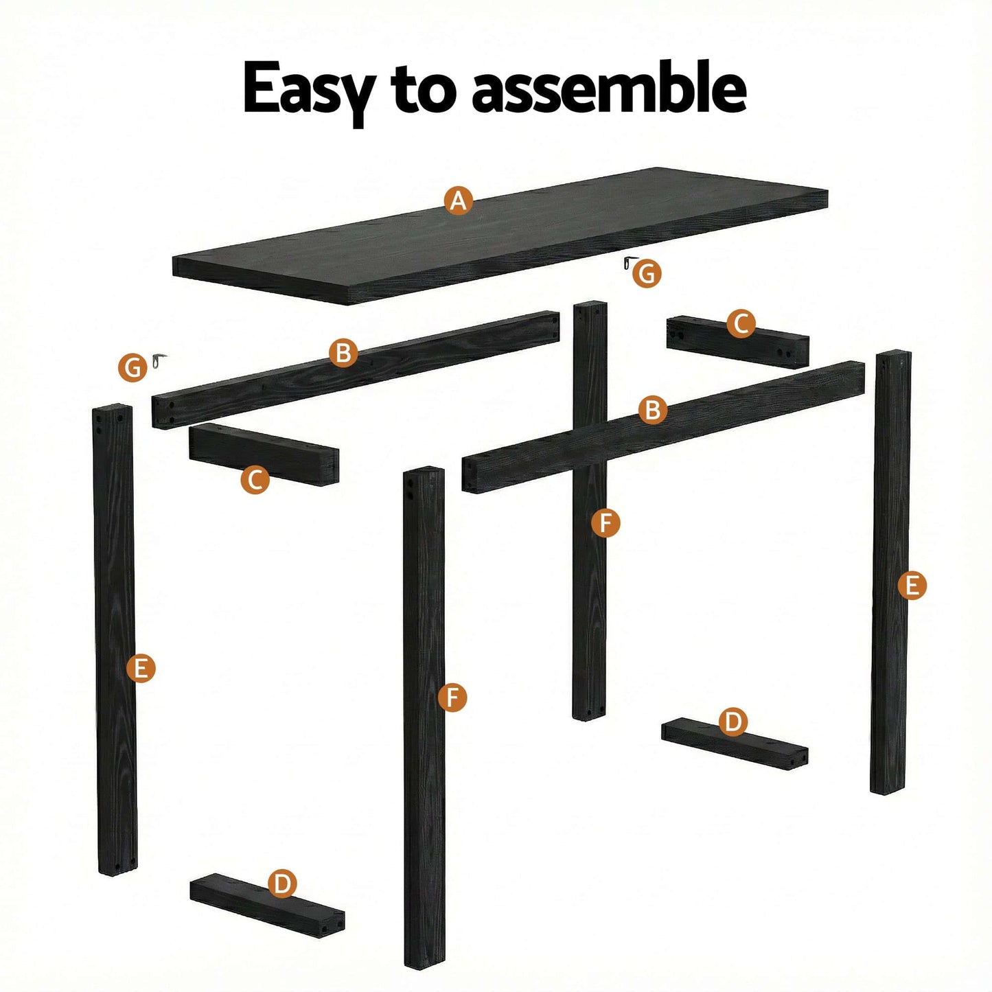 Best Console Table 110CM Black | Buy Online at Furniture Things Australia