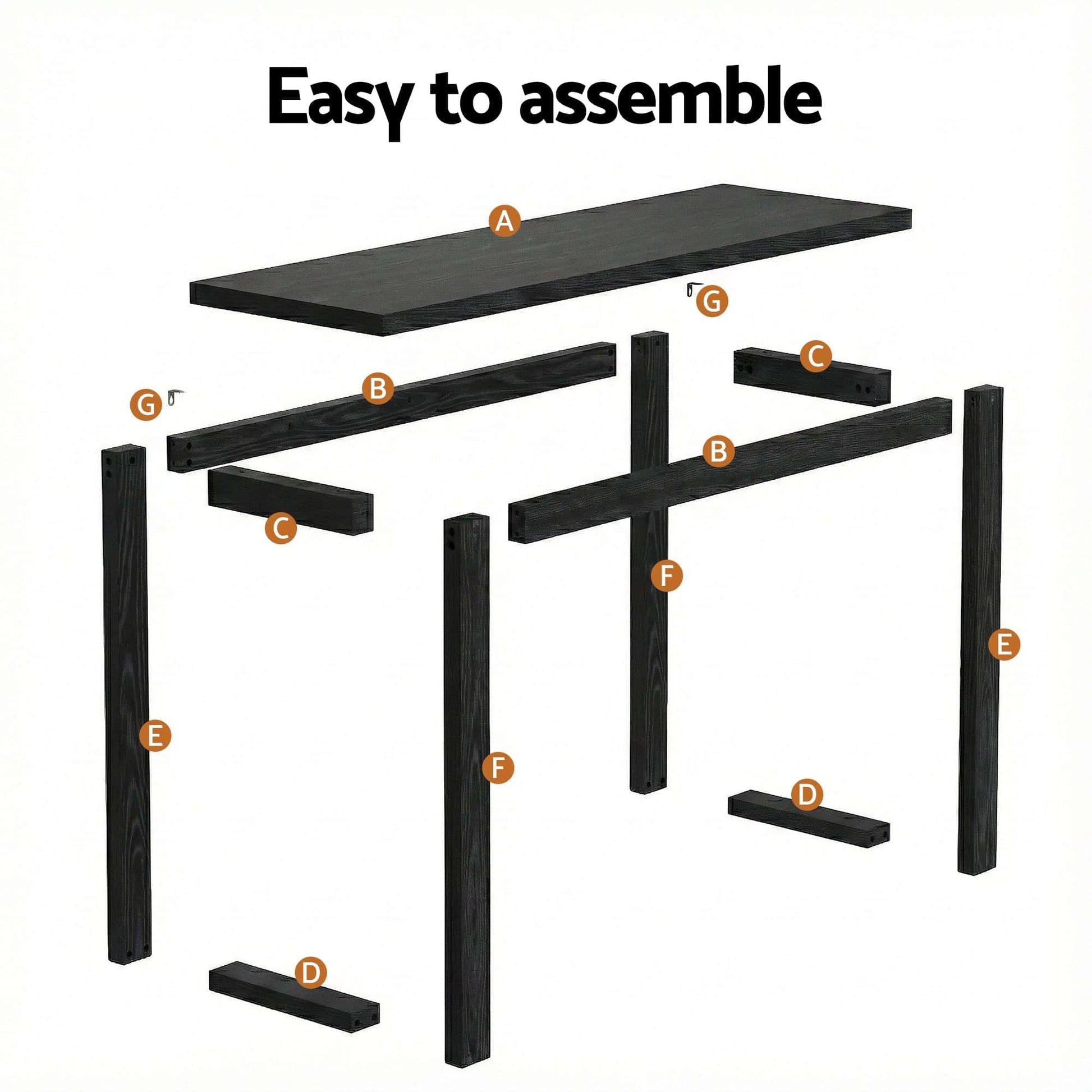 Best Console Table 110CM Black | Buy Online at Furniture Things Australia