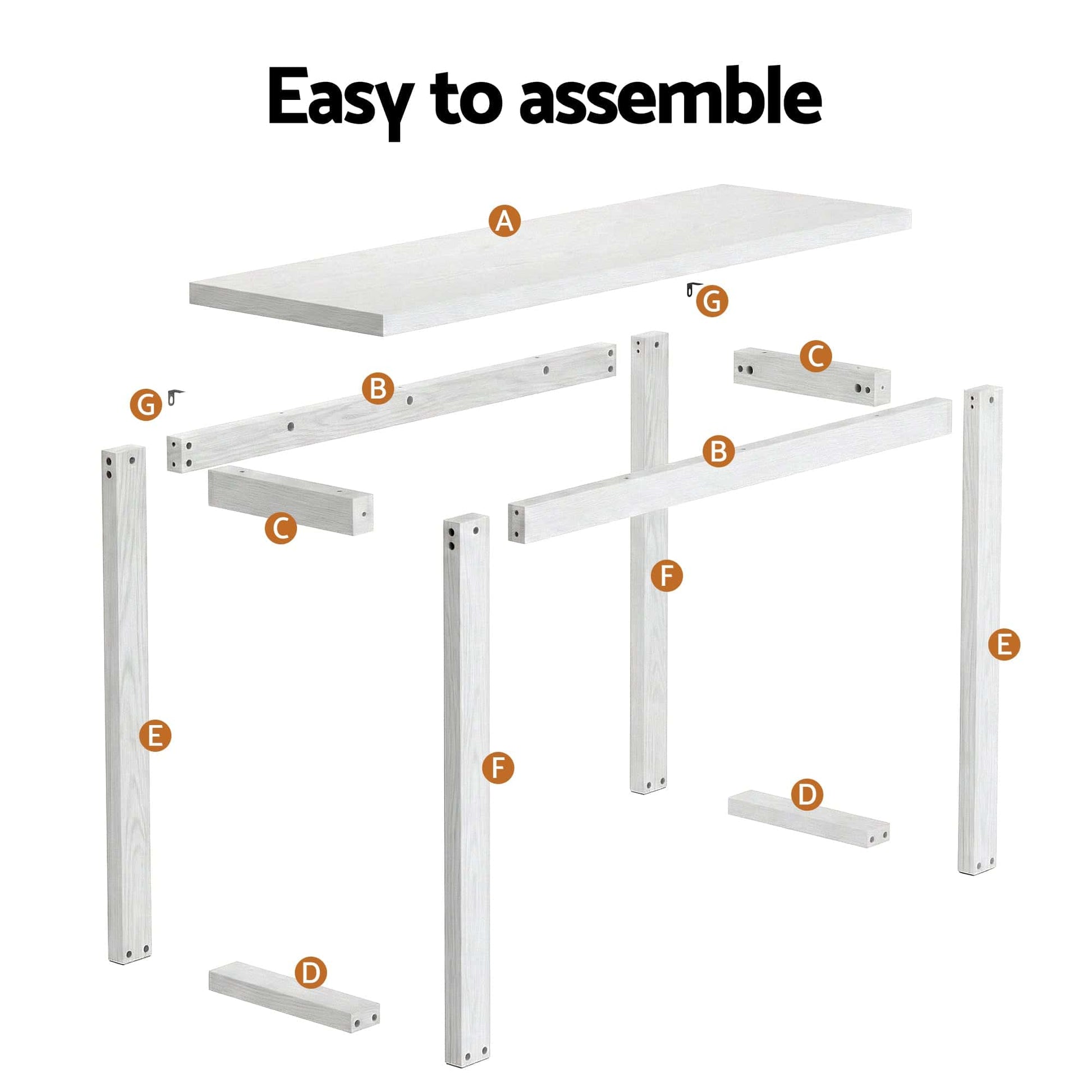 Best Console Table 110CM White | Buy Online at Furniture Things Australia