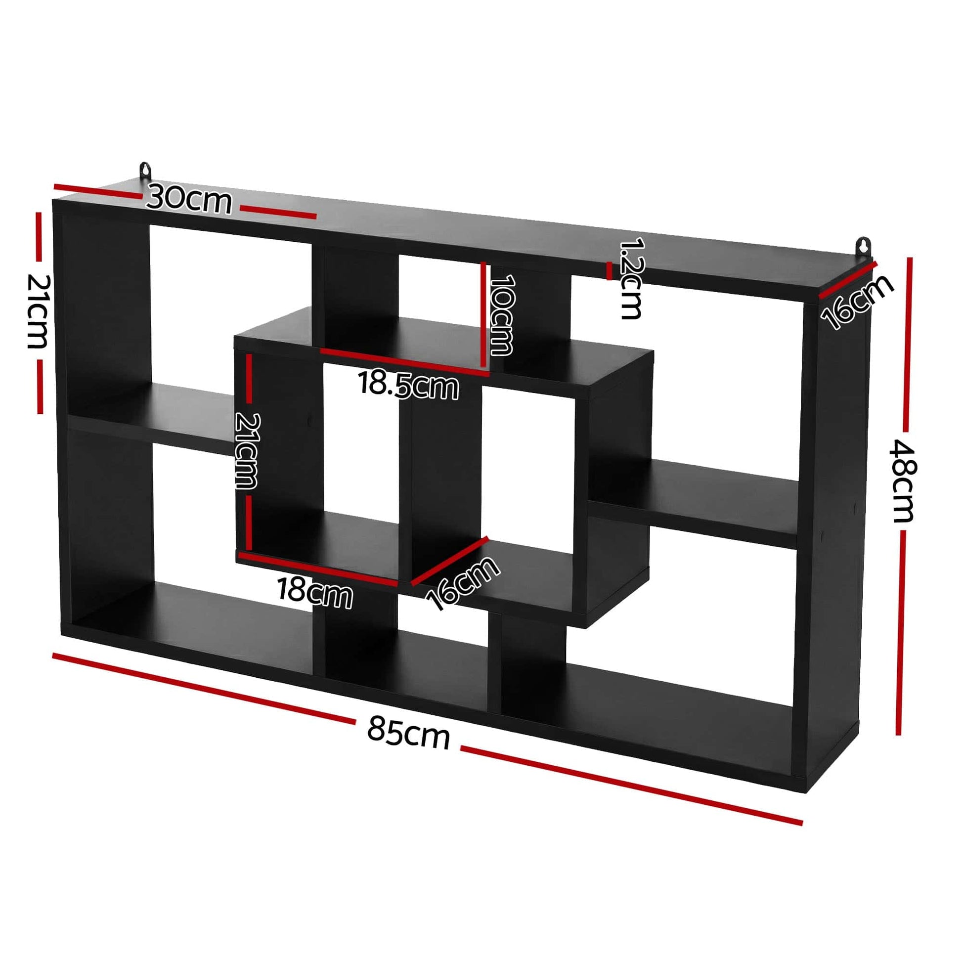 Best Floating Wall Shelves Bookshelf Black | Buy Online at Furniture Things Australia