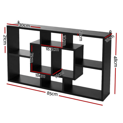 Best Floating Wall Shelves Bookshelf Black | Buy Online at Furniture Things Australia