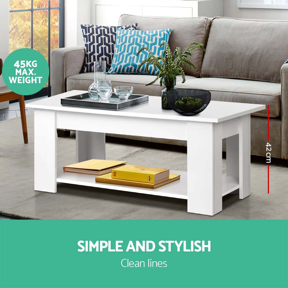 Best Coffee Table Lift-top Coffee Table White | Buy Online at Furniture Things Australia
