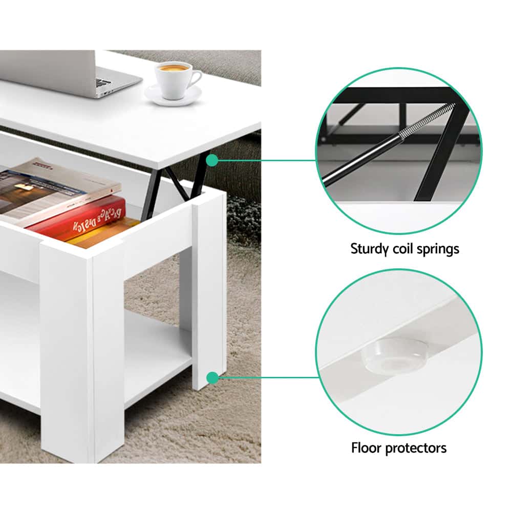 Best Coffee Table Lift-top Coffee Table White | Buy Online at Furniture Things Australia