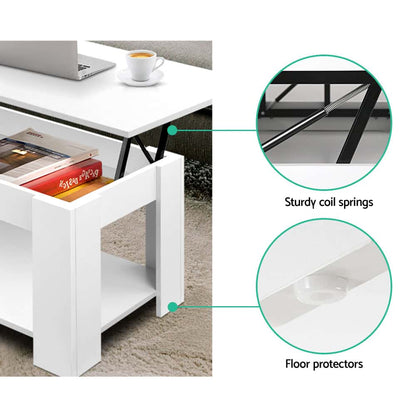 Best Coffee Table Lift-top Coffee Table White | Buy Online at Furniture Things Australia