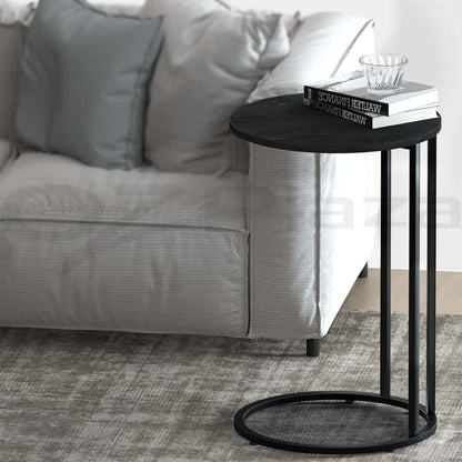 Best Coffee Table Side Table Round Black Martha | Buy Online at Furniture Things Australia