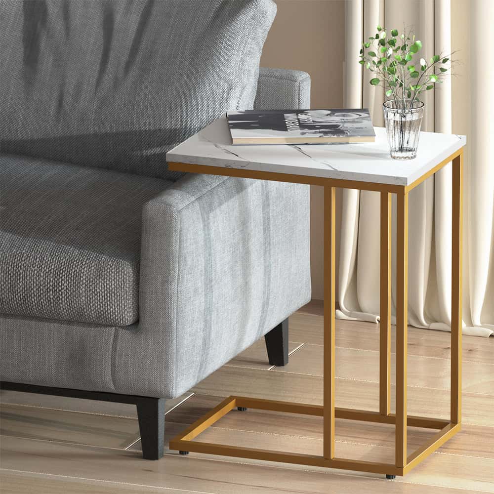 Best Coffee Table Side Table Marble Effect Emma | Buy Online at Furniture Things Australia