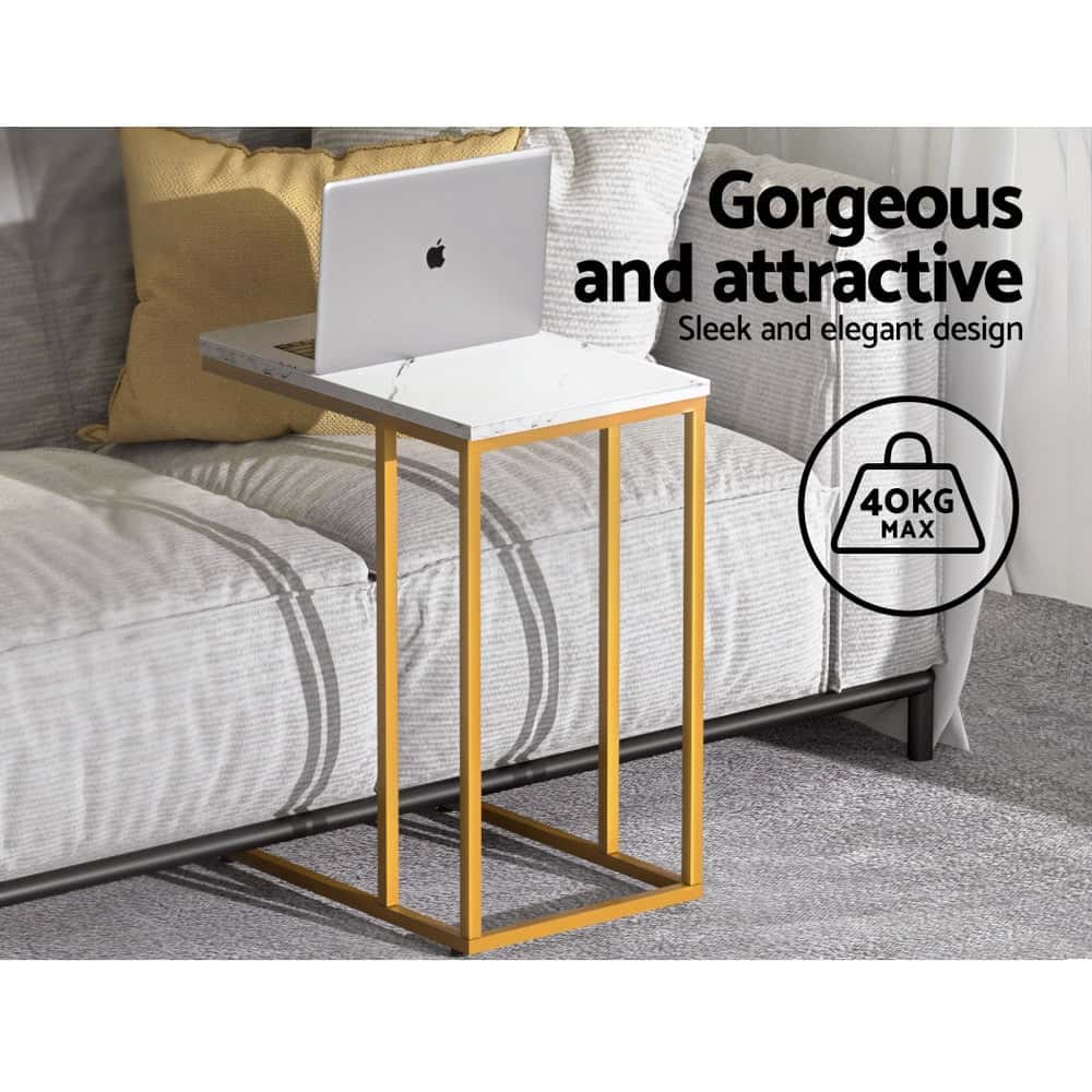 Best Coffee Table Side Table Marble Effect Emma | Buy Online at Furniture Things Australia