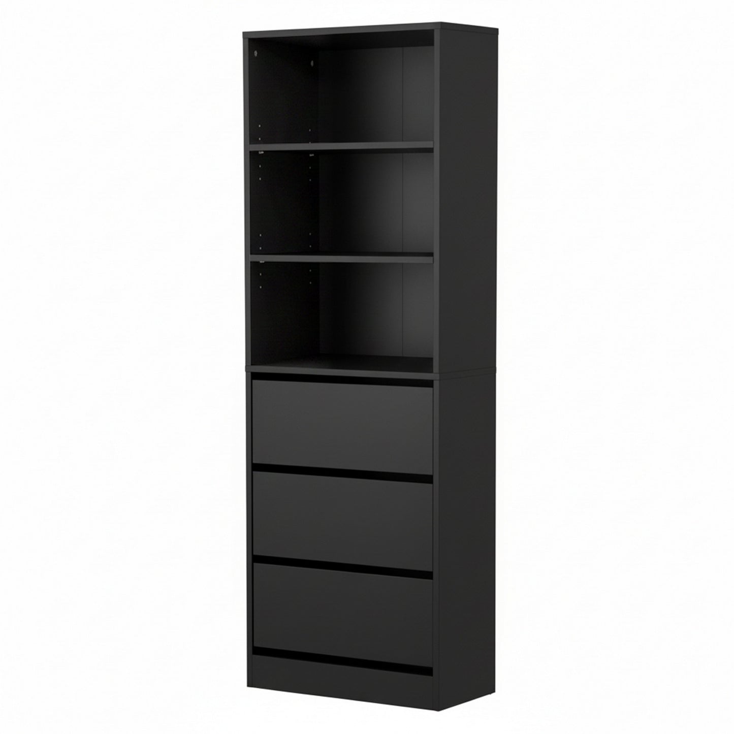 3 Chest of Drawers Tallboy Cabinet Black