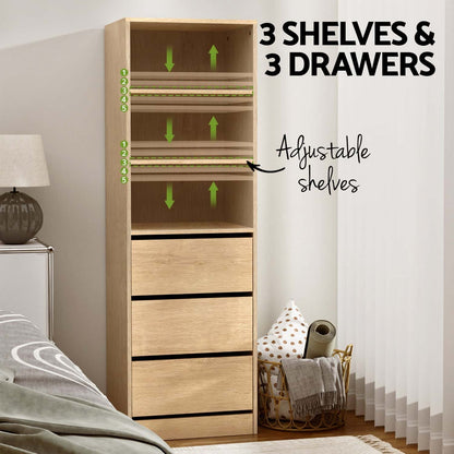 Best 3 Chest of Drawers Tallboy Cabinet Pine | Buy Online at Furniture Things Australia