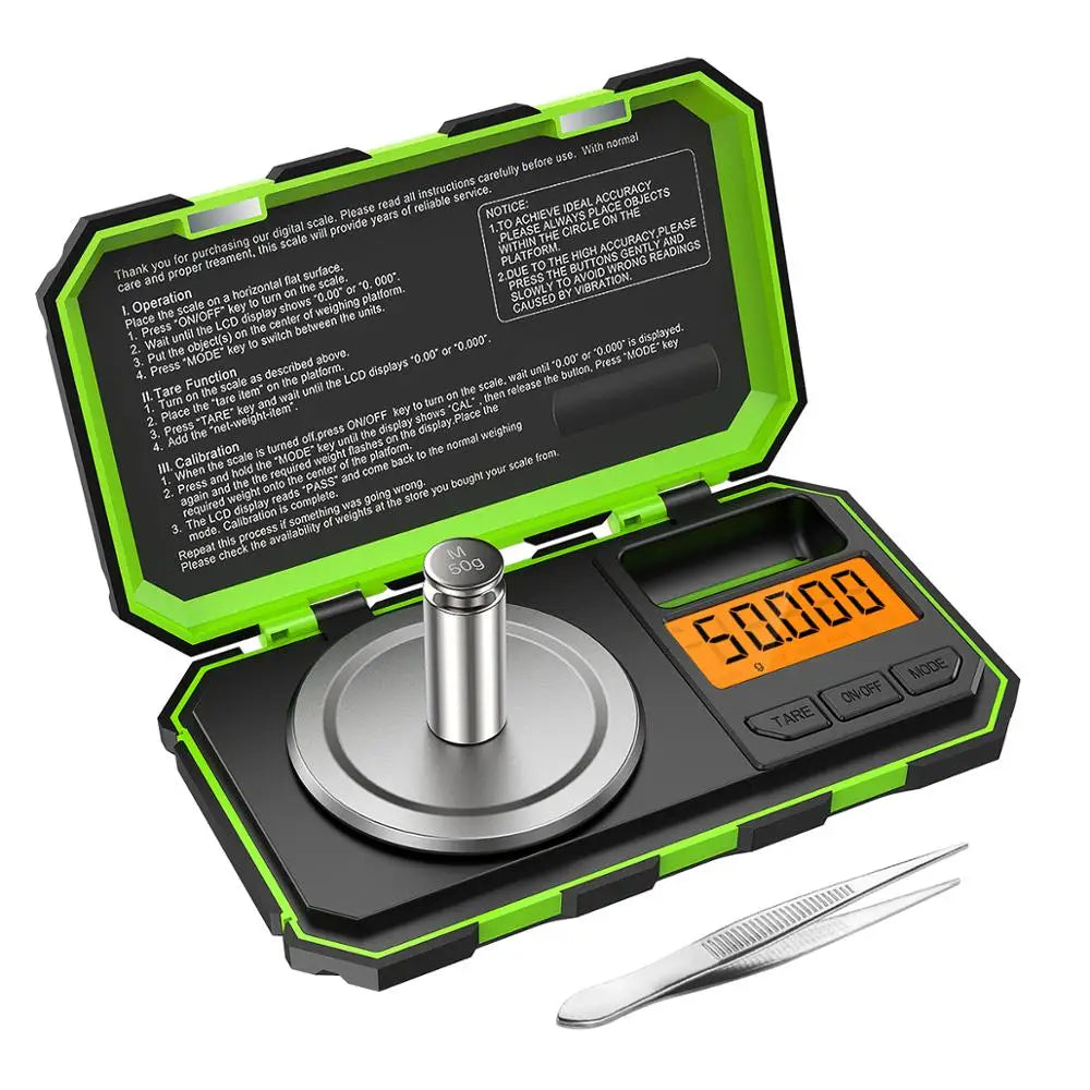 Digital Scale with Mini Jewelry Milligram Precision