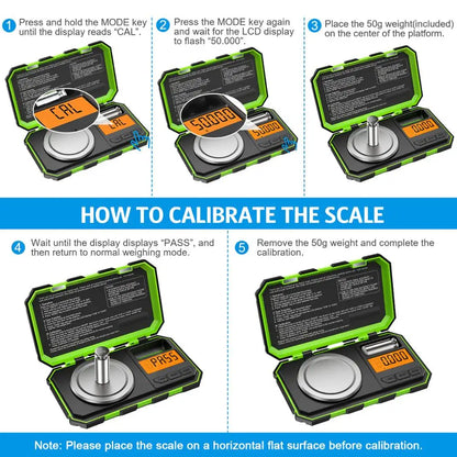 Digital Scale with Mini Jewelry Milligram Precision
