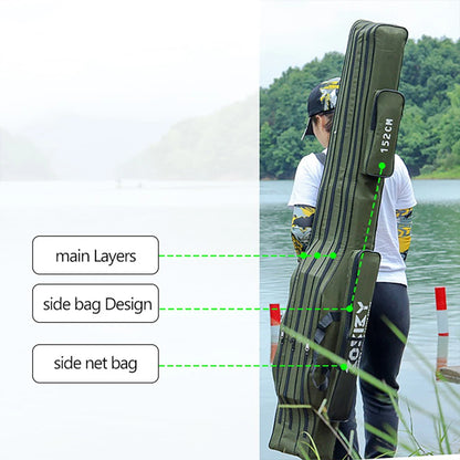 Fishing Rod Bag Foldable Portable 152cm Storage Case