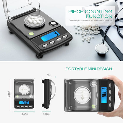 Digital Jewelry Scale with Precision USB Mini Balance