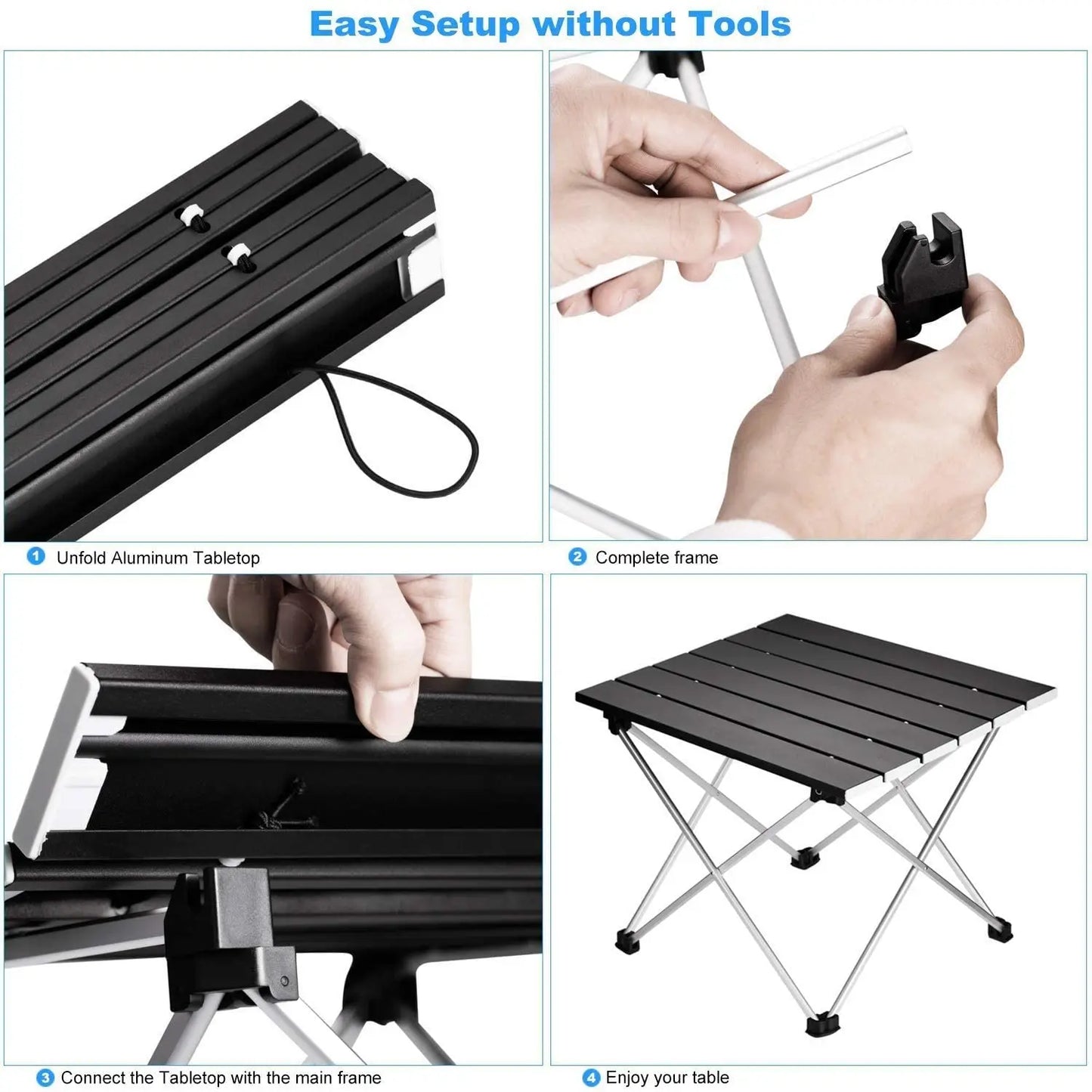 Camping Table Folding Aluminum Portable Outdoor Picnic Desk