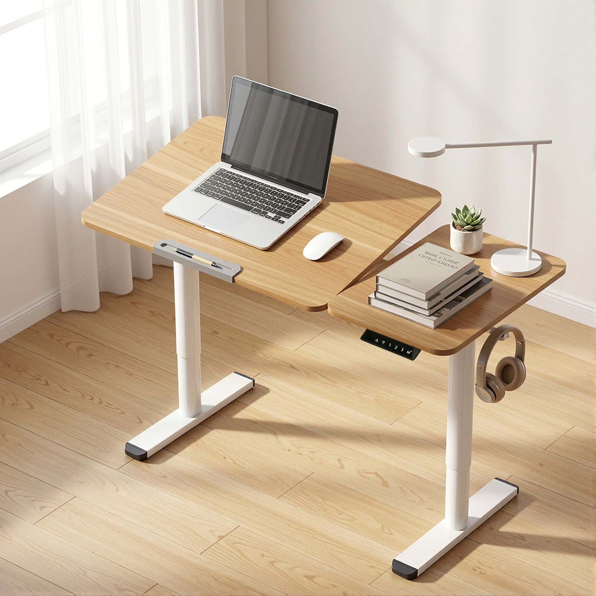 Best Electric Standing Desk Height Adjustable Sit Stand Desk Tilting Top | Buy Online at Furniture Things Australia