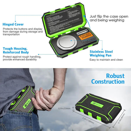 Digital Scale with Mini Jewelry Milligram Precision