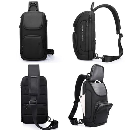 Men Crossbody Bag with Waterproof iPad Travel Messenger
