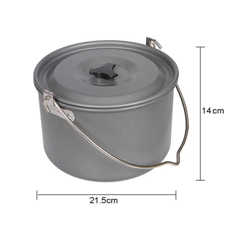 Camping Aluminium Hanging Pot 4.2L