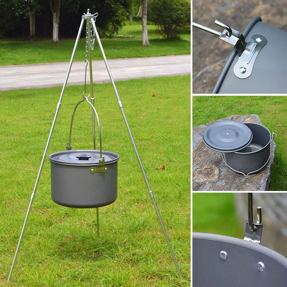 Camping Aluminium Hanging Pot 4.2L