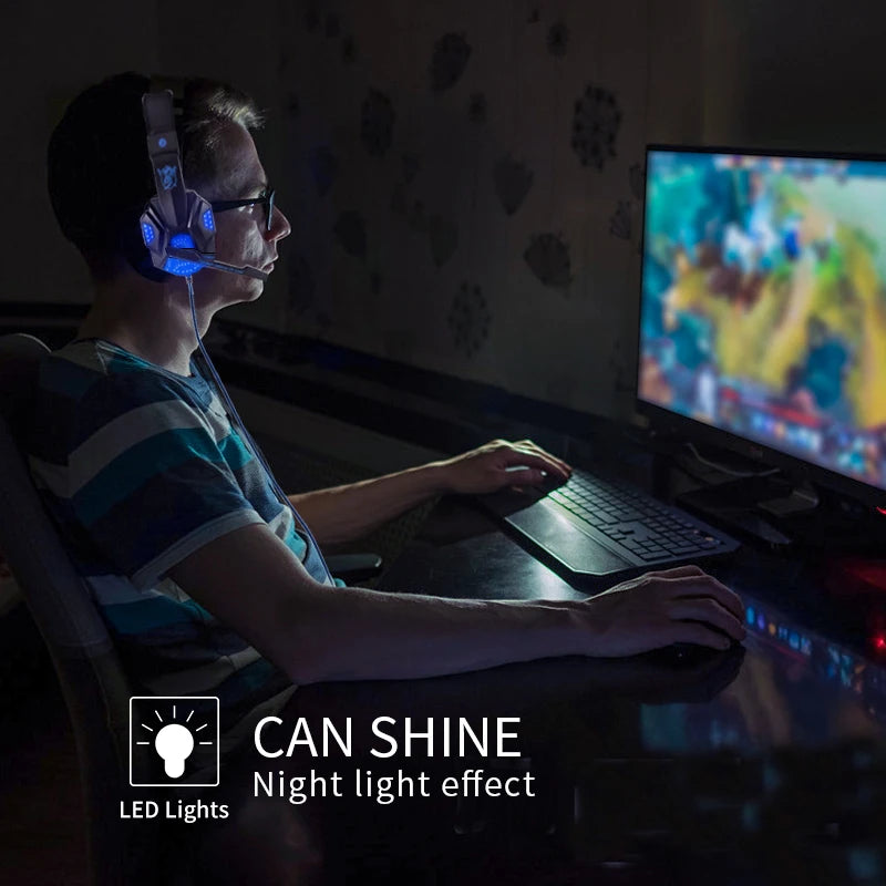 Wired LED  Gaming Headset with Microphone