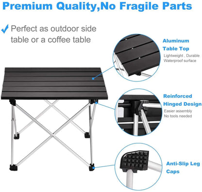 Camping Table Folding Aluminum Portable Outdoor Picnic Desk