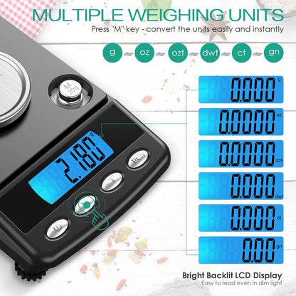 Digital Jewelry Scale with Precision USB Mini Balance
