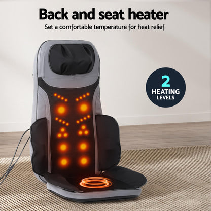 8-nodes Full Back Massage Seat Cushion Heating With Foot Massagers