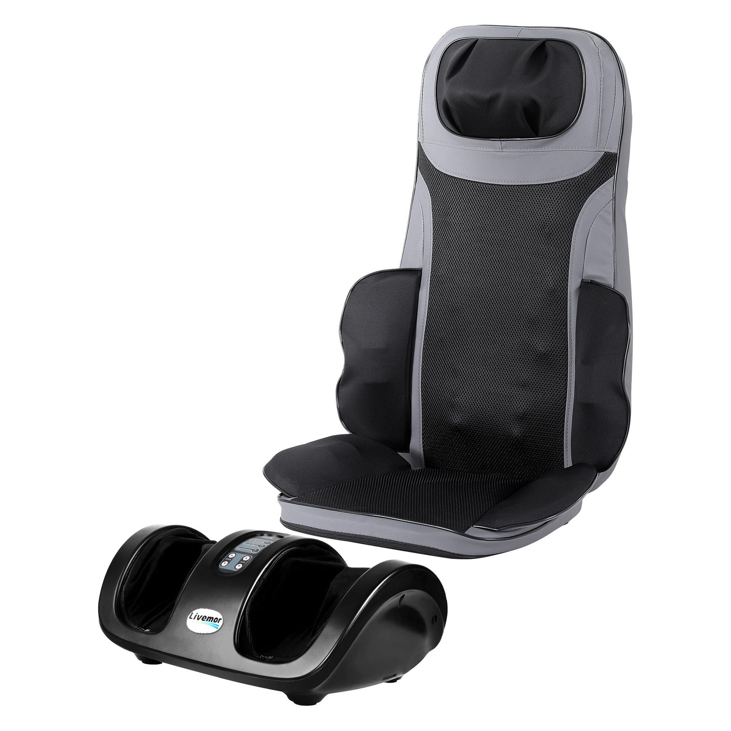 Full Back Massage Seat Cushion Heating With Kneading Foot Massagers