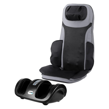 Full Back Massage Seat Cushion Heating With Kneading Foot Massagers