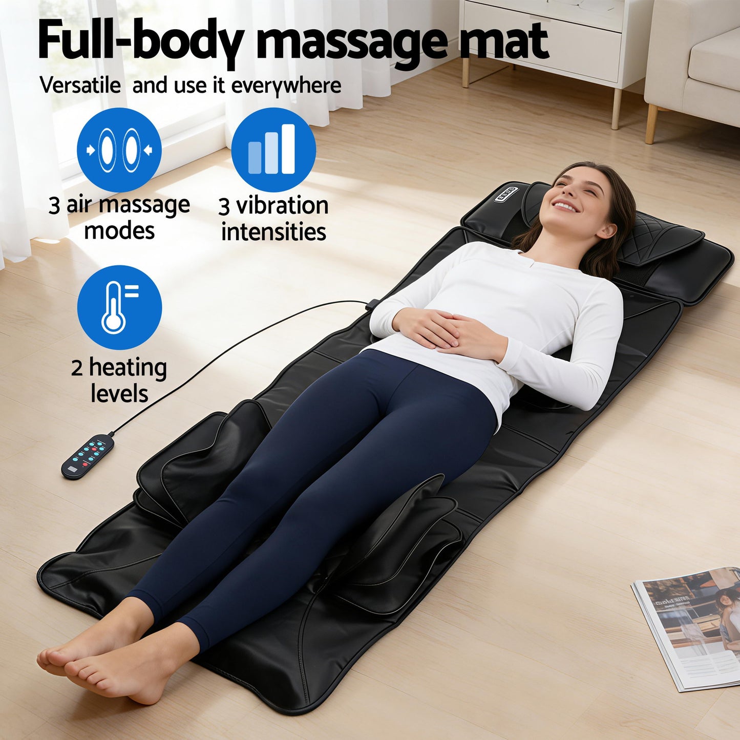 Massage Mat Heated Kneading Neck Massager