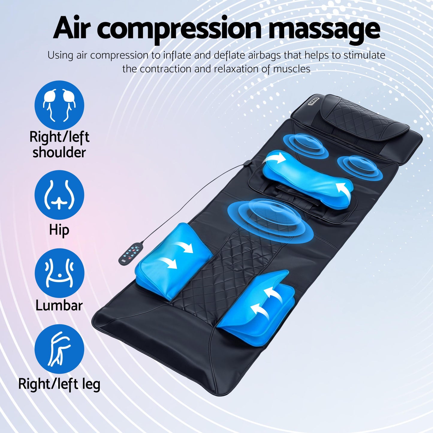 Massage Mat Heated Kneading Neck Massager