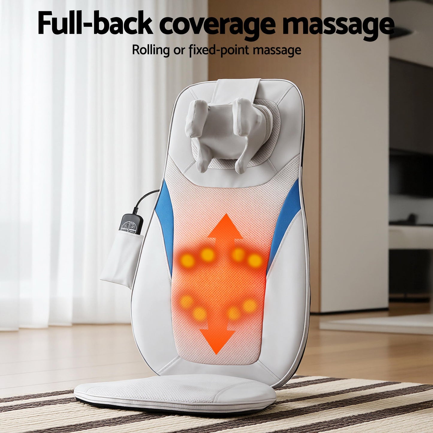 Full Back Massage with Cushion 3D Kneading Heating