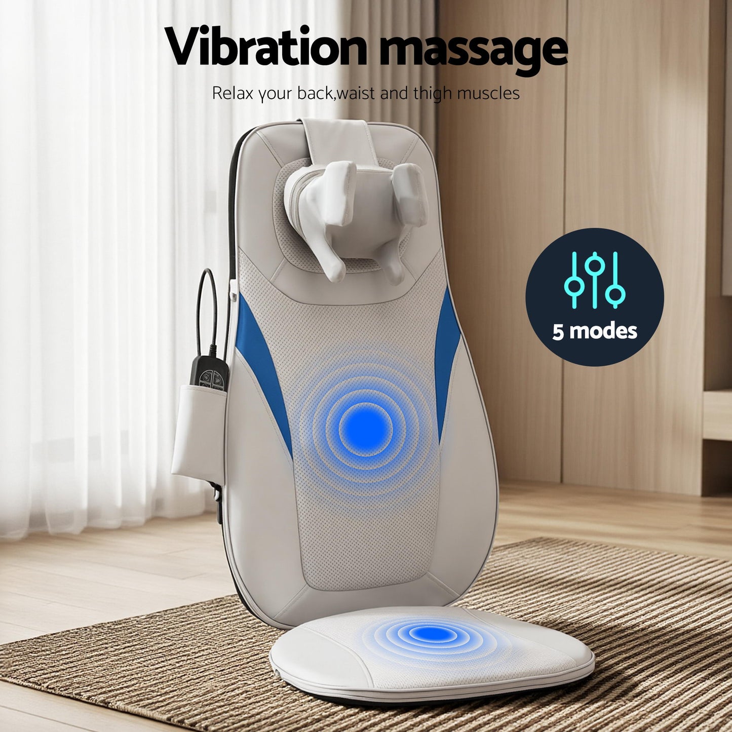 Full Back Massage with Cushion 3D Kneading Heating